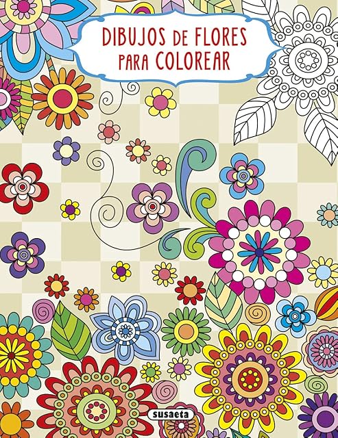 Portada de Dibujos de flores para colorear - 1