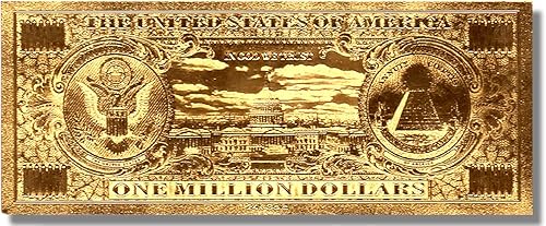 Miniatura 4 de American Art Classics Billete conmemorativo del millón de dólares de oro