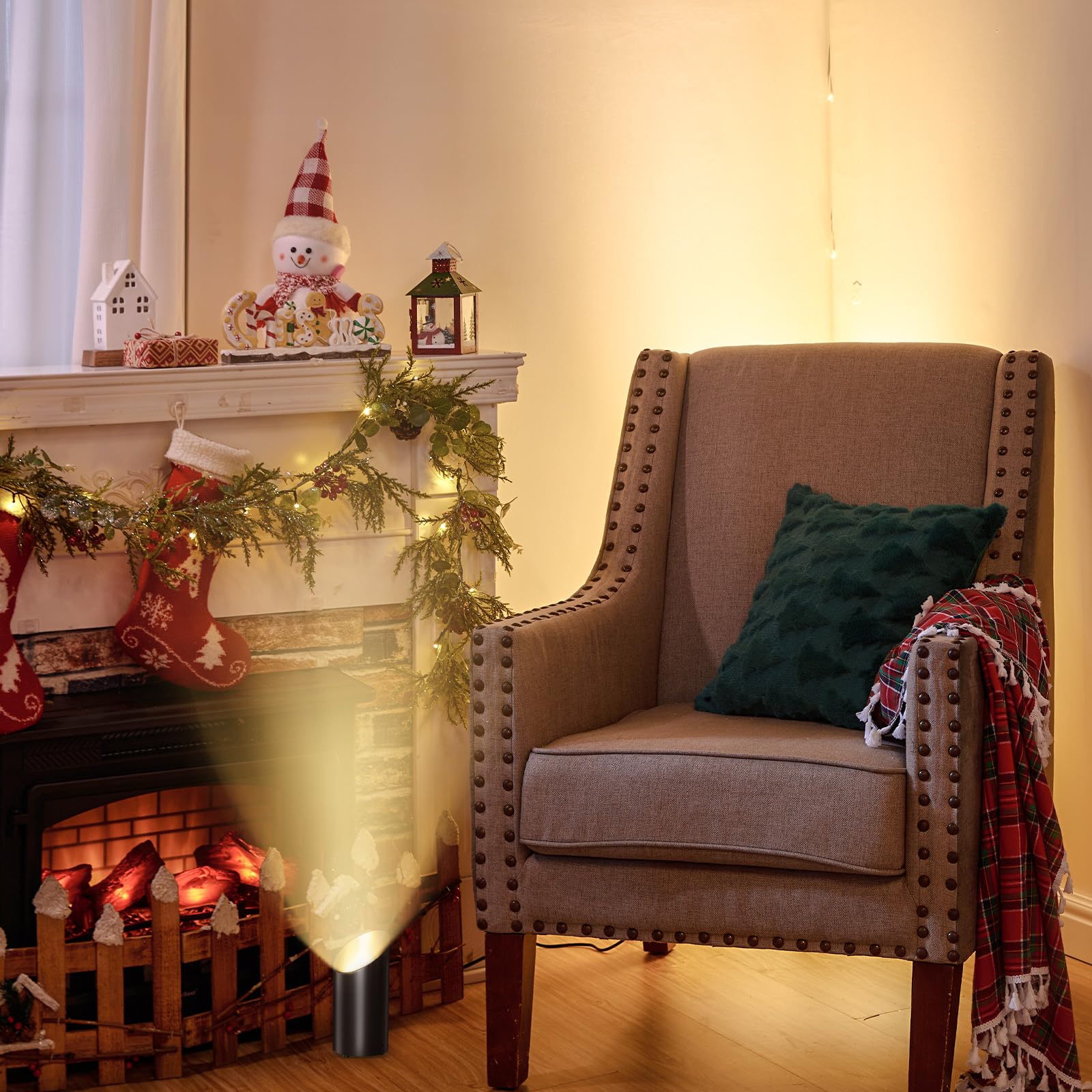 Brightown 2 Pack Floor Can Lights - 6000K LED Up Lights with Remote and Timer, 3 Color Temperatures and Dimmable Uplighting Spotlights for Dark Corner Sofa House Plant Wall Artwork Indoor