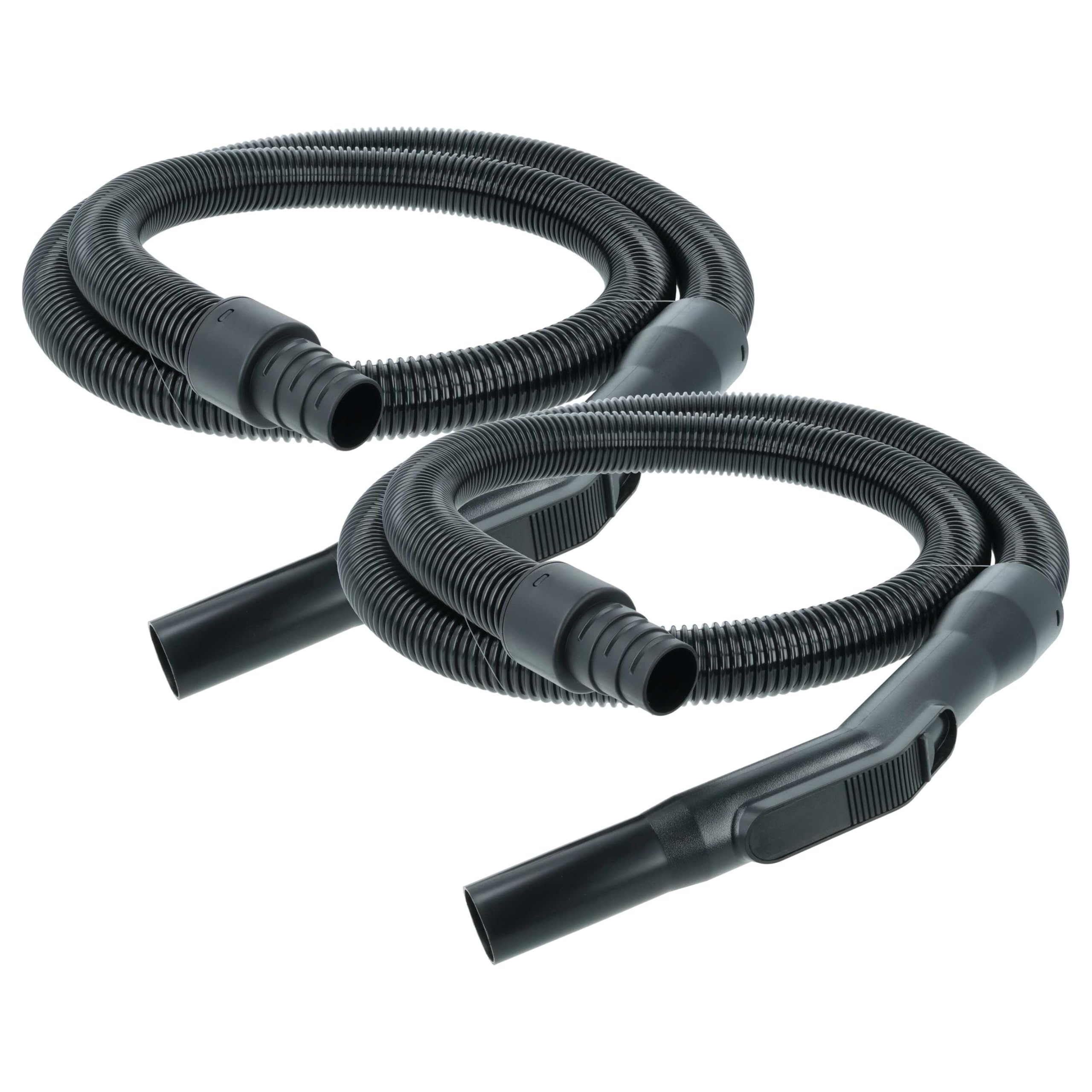 vhbw 2x tubo di ricambio flessibile universale per comuni aspirapolvere - 1,8 m, impugnatura, ø 32mm / 35 mm / 38 mm