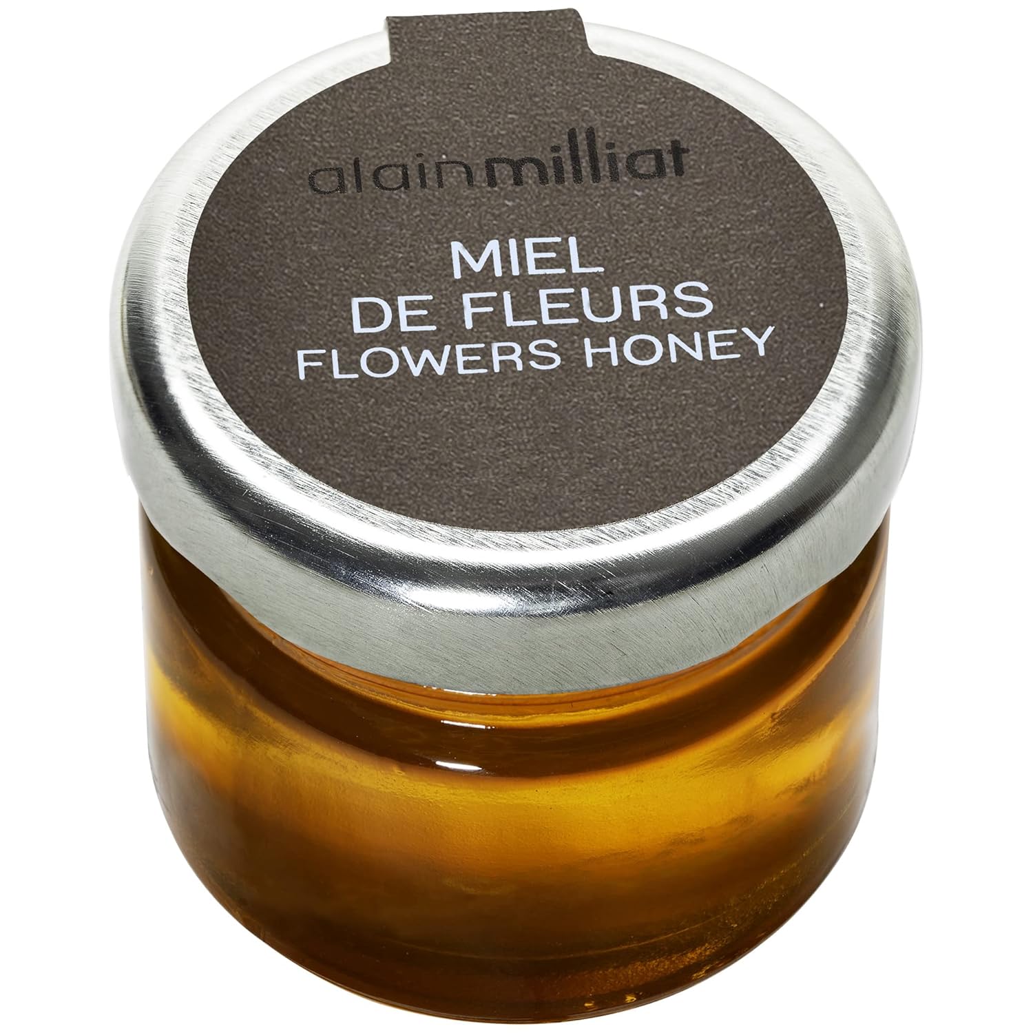 Alain Milliat French Flower Honey, 48 Count of 1 oz Glass Jars, Premium GMO-Free Honey, Smooth & Aromatic, Ideal for Hotels, Restaurants & Catering