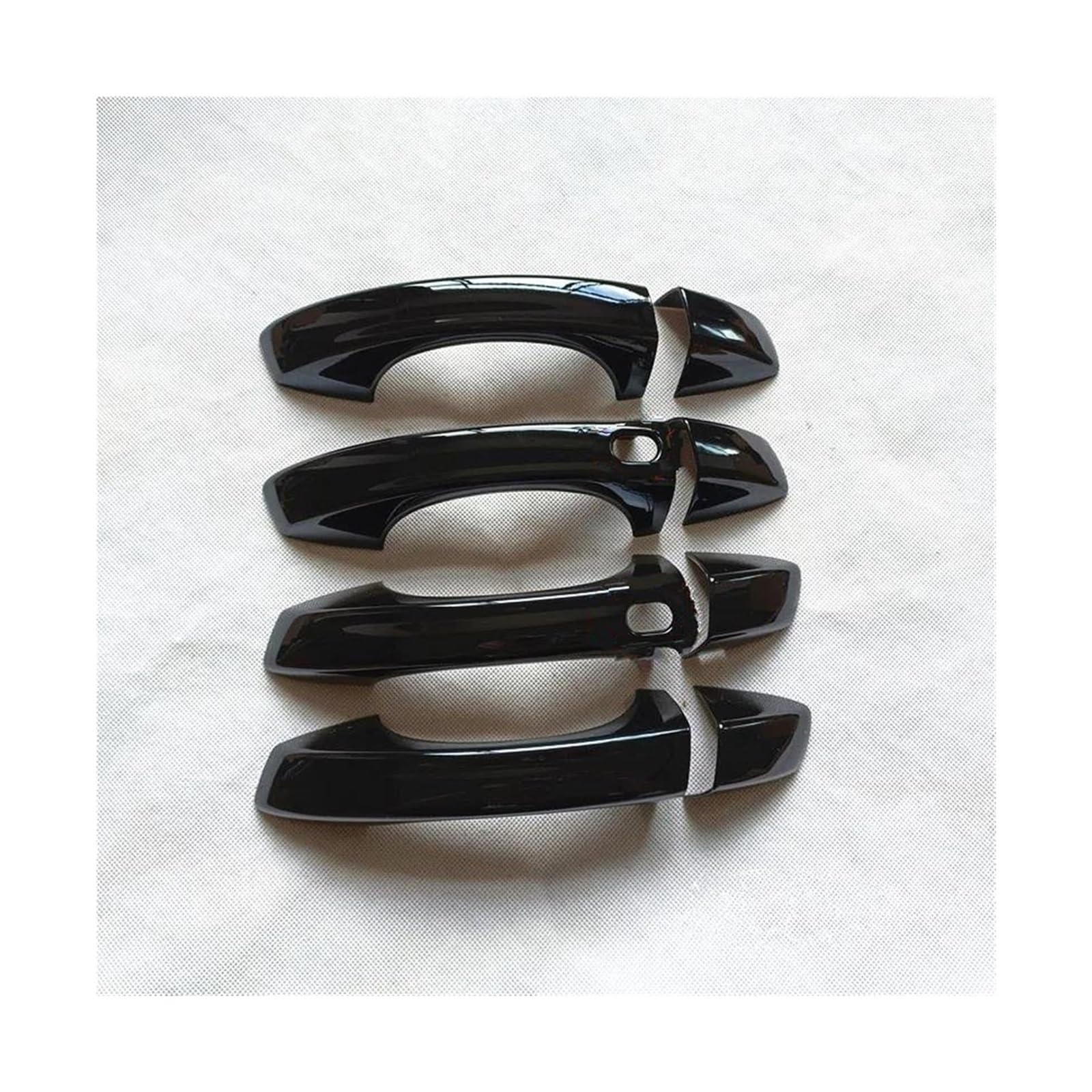 HCKCLMBMZW for Golf 7 MK7 2013 2014 2015 2016 2017 2020 Car Accessories Exterior Door Handle Cover Trim Plastic Gloss Black Door Handle Cover(C)