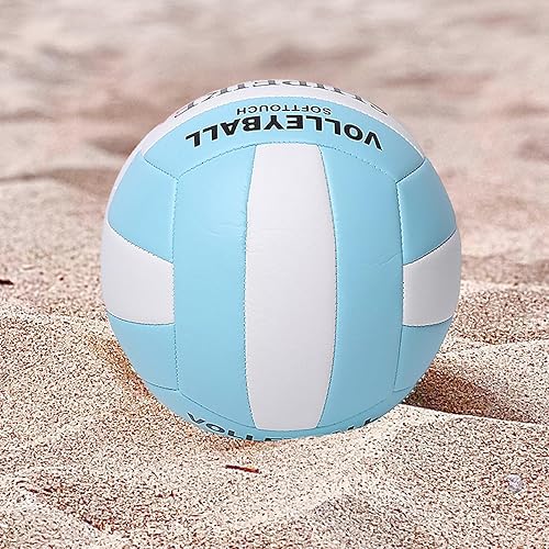 Miniatura 5 de ABAJI Pelota oficial de voleibol más gruesa de poliuretano impermeable antiexplosión 15+ años para niños y niñas, juego de entrenamiento en