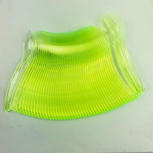 Miniatura 2 de Heyiwell Cucharas de plástico transparente verde de 5.75 pulgadas, ideales para yogur, cucharas de helado, cucharas de postre, pasteles y