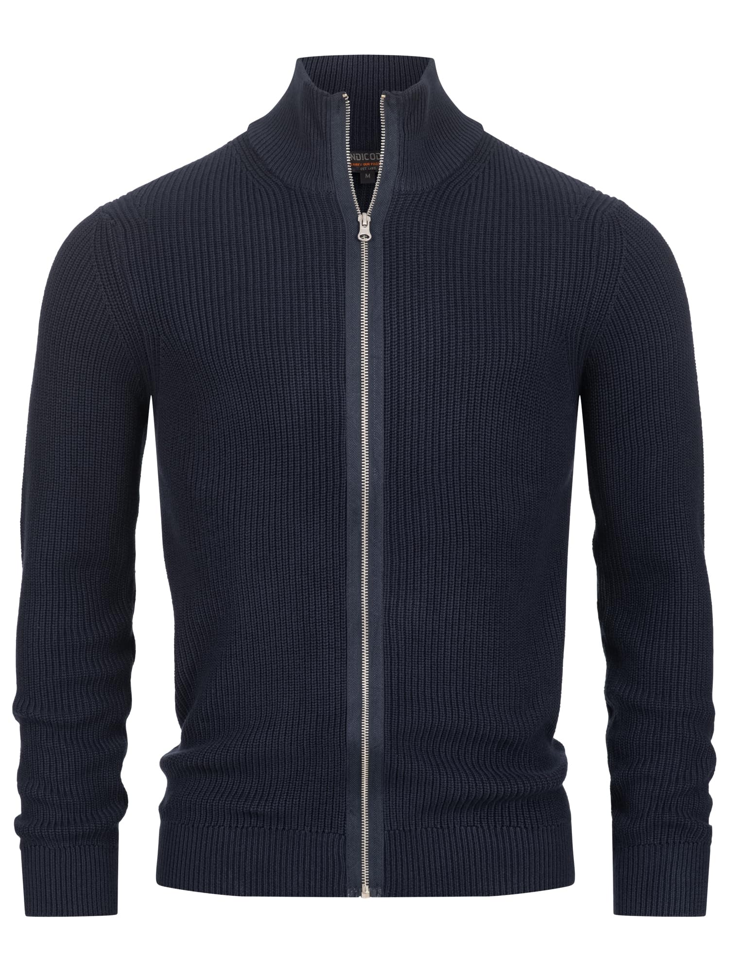 Indicode Hombres Dodson Cárdigan con Cuello Alto de algodón