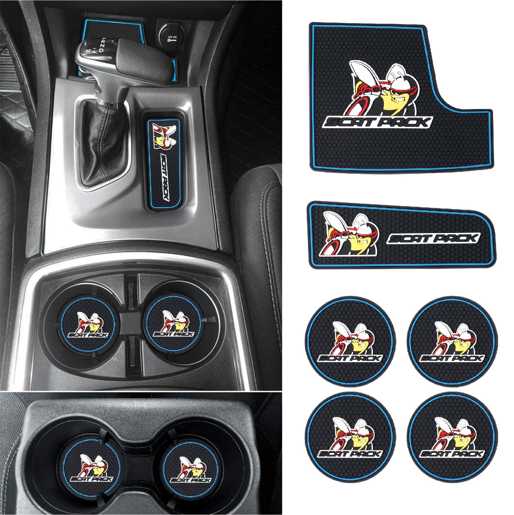 GAFAT Compatibile con Nuovo Dodge RAM 1500 2019–2024 2025 Contenitore Console Centrale, RAM 1500 2023 Organizer per bracciolo Centrale, Vano Portaoggetti, RAM 1500 Accessori (Rosso