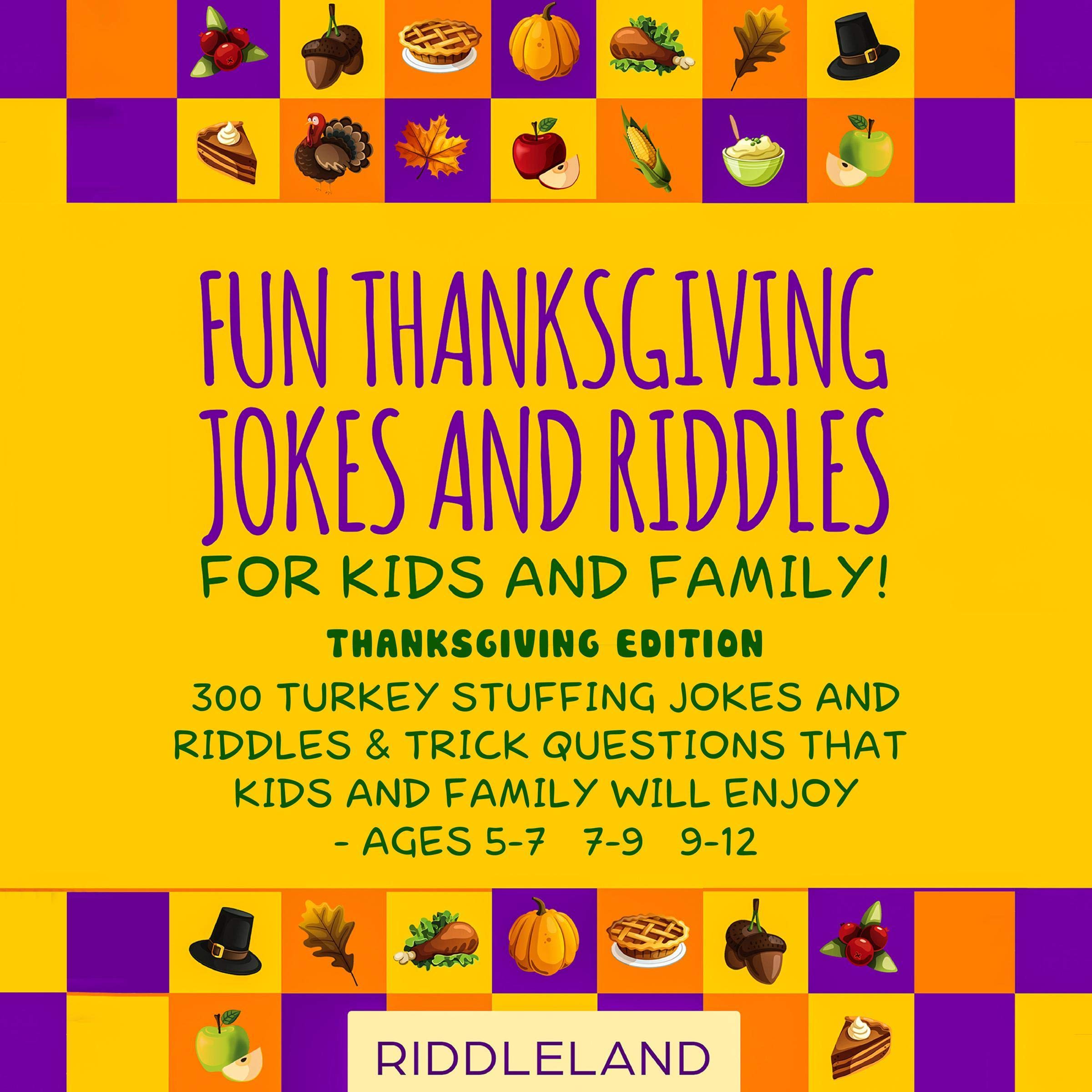Cover art for Fun Thanksgiving Jokes and Riddles for Kids and Family