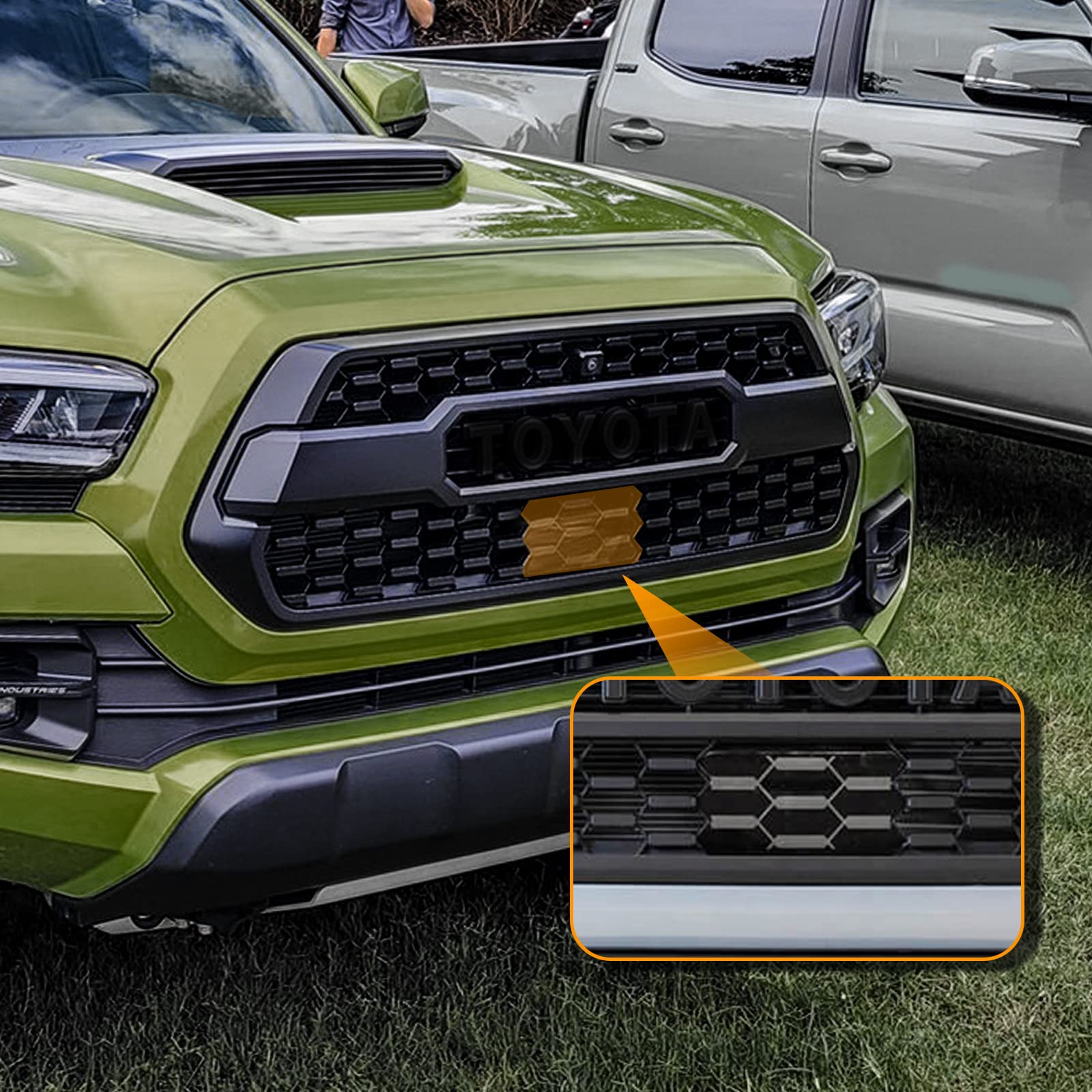 Amazon.co.jp: BESTZHEYU 2016 タコマグリル フロント中空グリル 交換