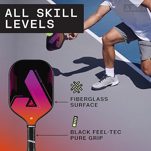 Miniatura 2 de JOOLA Stratos Pickleball Paddle  Lightweight Fiberglass with Polypropylene Core - USAPA Approved - Large Sweet Spot for Added Control - Pickle Ball