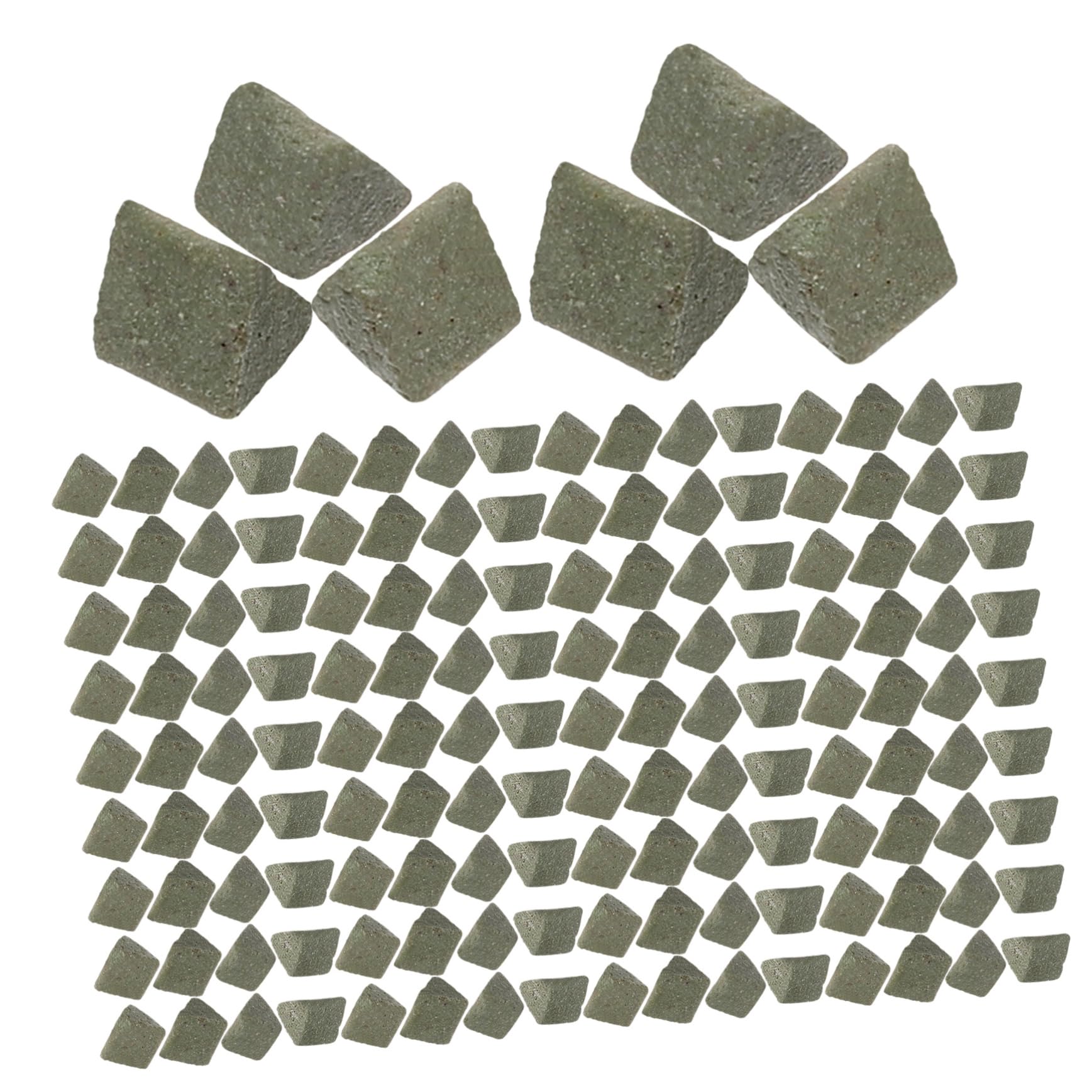 Gatuida 4pezzi Sacchetto Abrasivi Triangolari Per Lucidatura Materiale Per Macchine Di Lucidatura Vibrazione Per Gioielli e Pietre Alta Densità e Resistenza Polishing Dettagliato