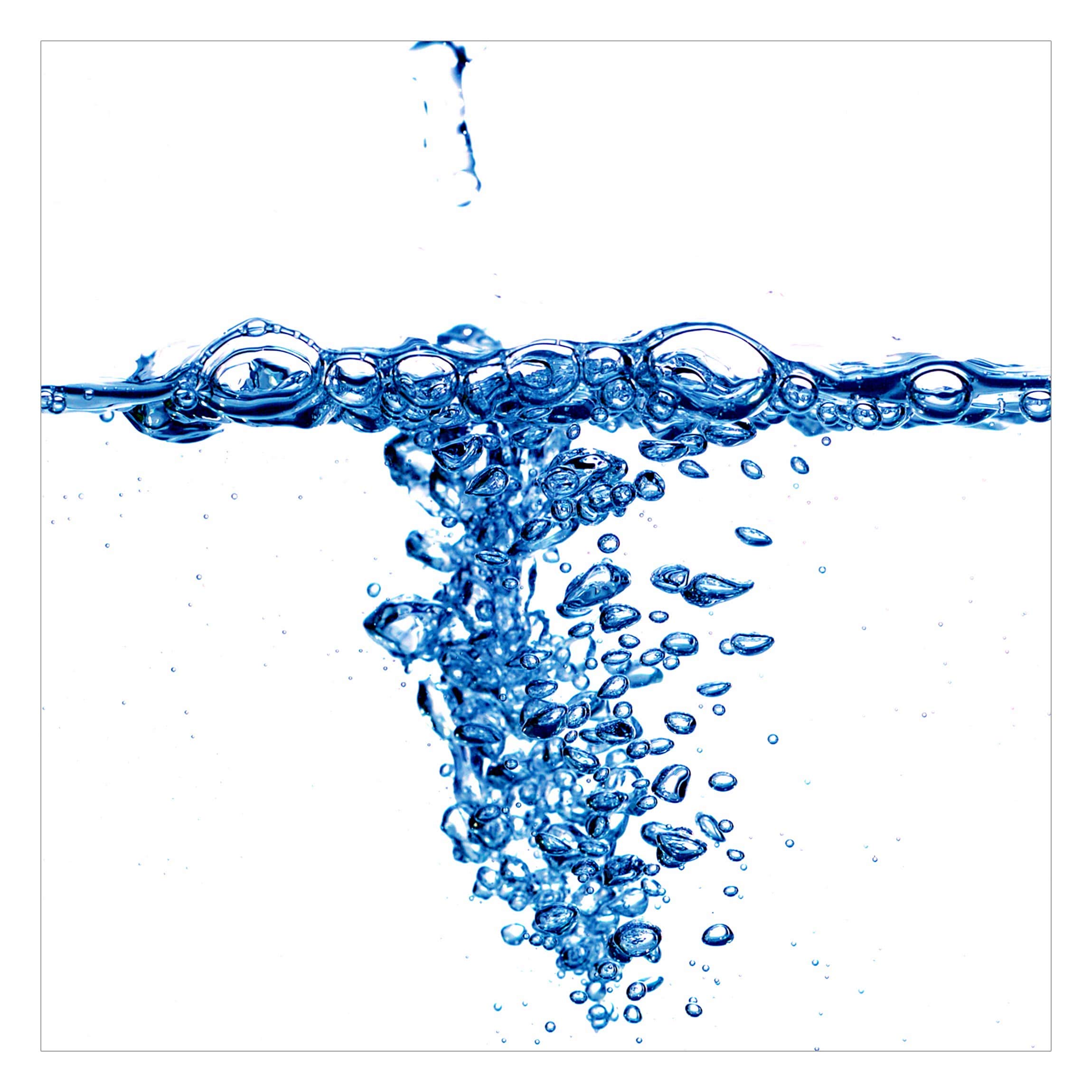 BilderweltenSelf-Adhesive Wallpaper - Fresh Water Splash - Square Format 240 x 240 cm
