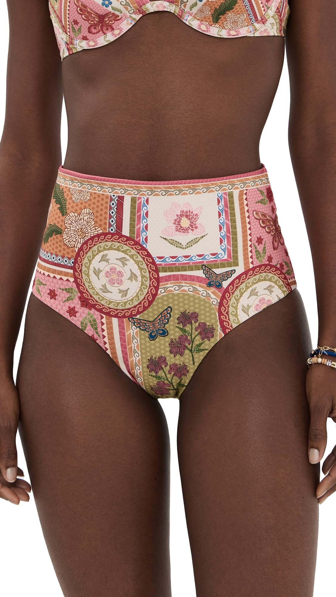 AGUA BENDITA Womens Alicia Reversible Bikini Bottoms