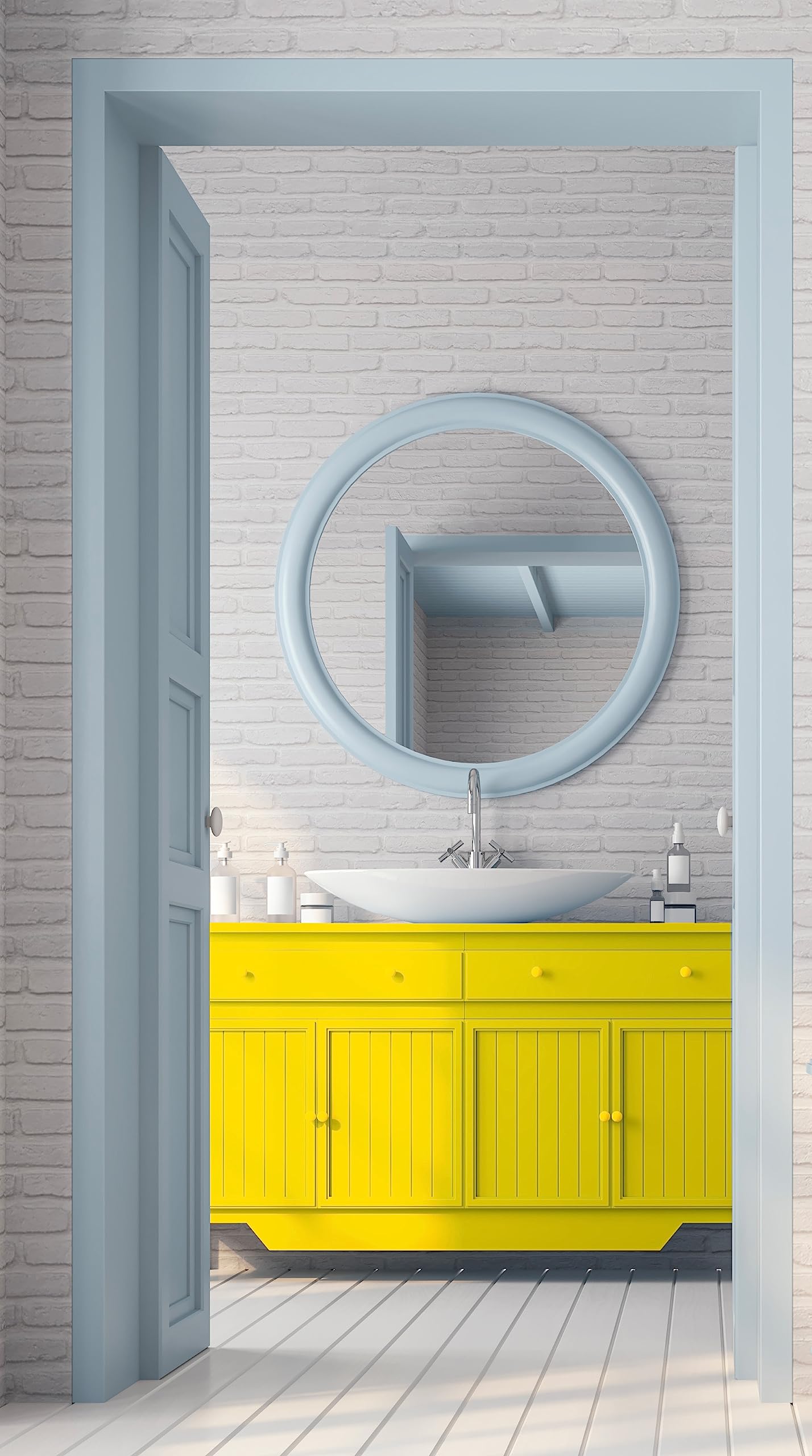 Pintura para muebles de cocina y baño con laca de poliuretano de un componente de satén Aqua PU Mono, 750 ml, 7,5 m², color amarillo limón