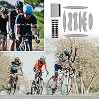 Vista 7 de 1 juego de almohadillas para casco de ciclismo, kit de acolchado, almohadillas de espuma universales para casco de motocicleta o bicicleta (Gris)