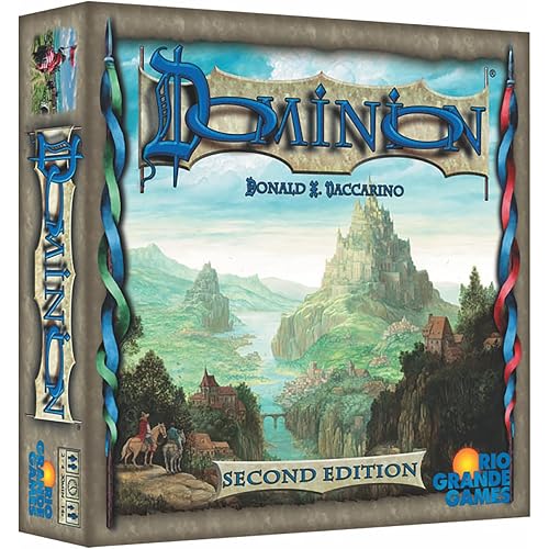 Rio Grande Games Dominion 2nd Edition Deck Building Strategy Card Game for 2-4 Players, Ages 13 Plus