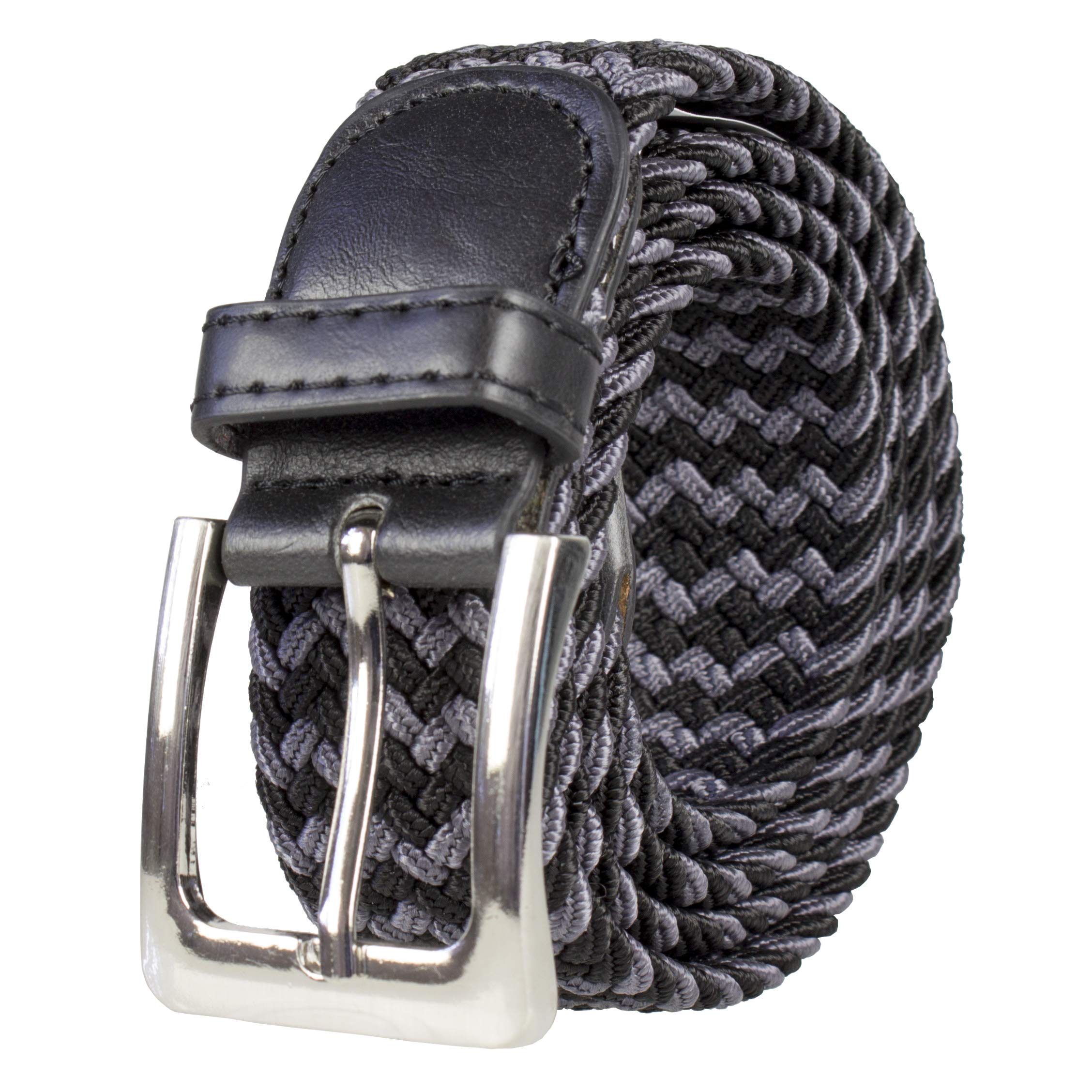 Canvas Elastic Fabric Woven Stretch Multicolored Braided Belts