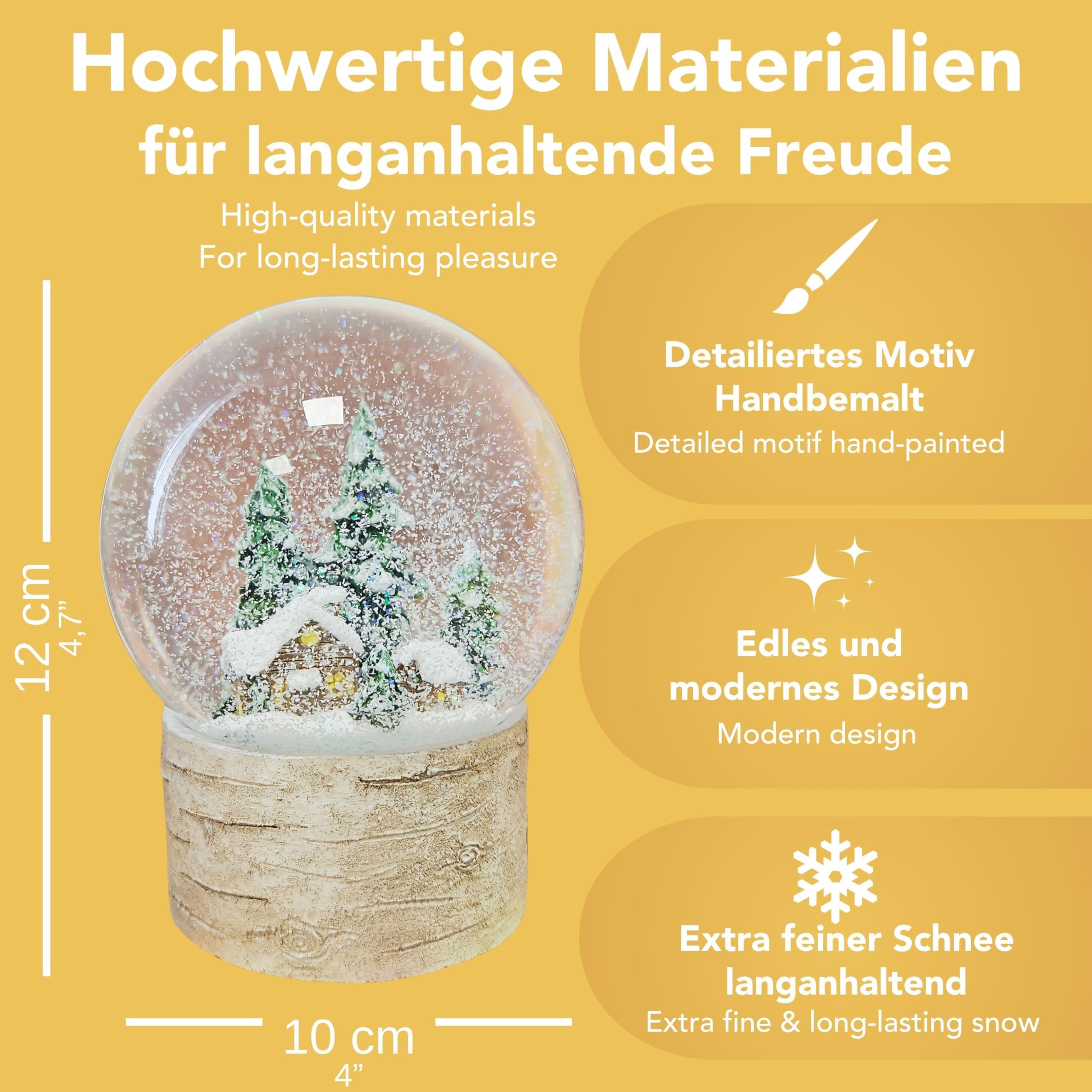 Boule à Neige Noel 20153 Boule à Neige En Famille, Promenade Hivernale, Socle Paysage Hivernal, Boîte à Musique, Nuit Silencieuse, Nuit Sainte, Décoration De Noël Boule De Neige Noel