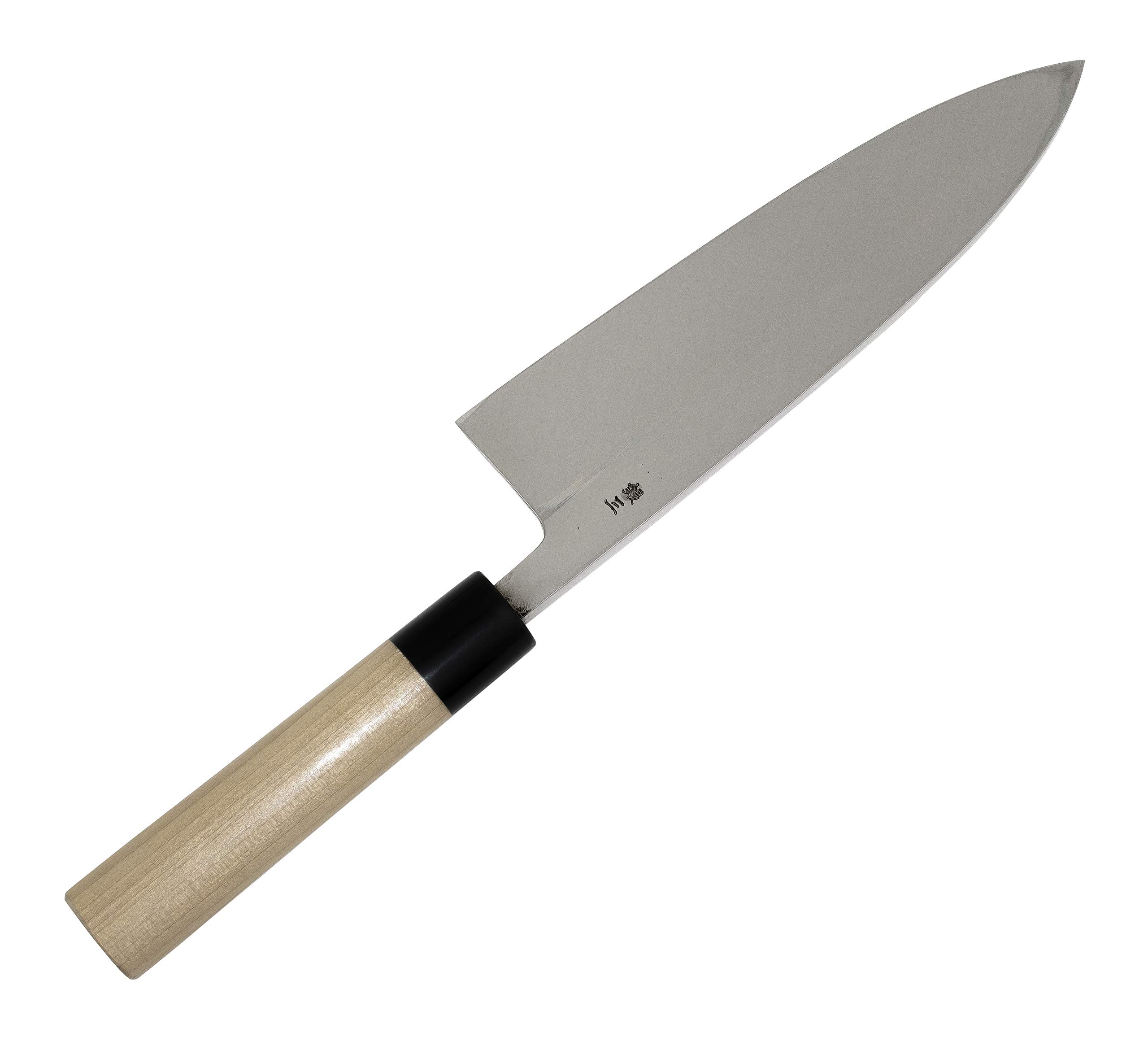 Amazon｜堺菊守 出刃包丁 シルバー 刃渡り:約21cm 銀3 出刃 水牛柄 AK