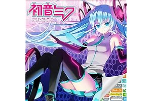 Anime Calendar 2022: Miku Calendar 2025 - Deluxe 2025 Hatsune Wall Calendar...
