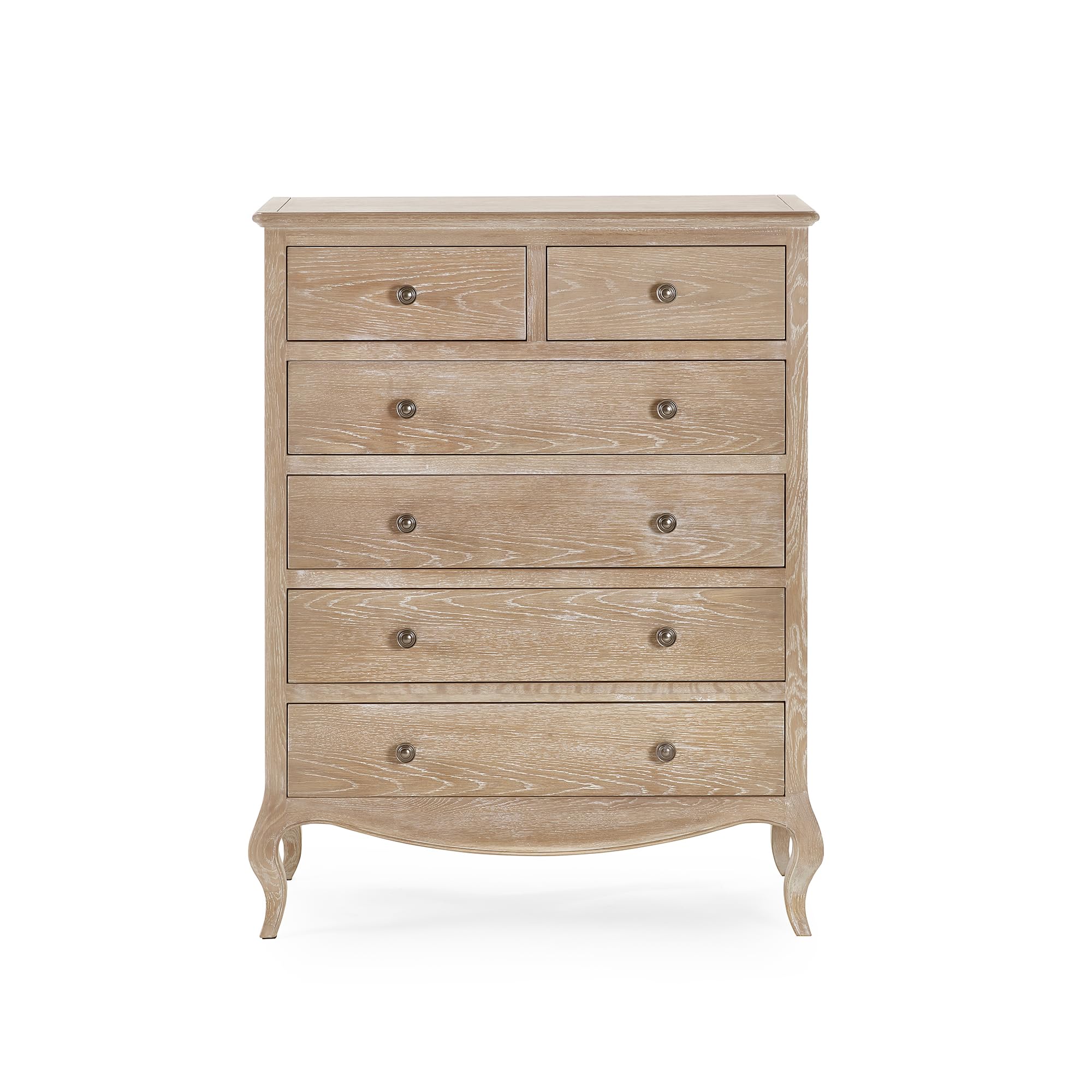 Julian Bowen Camille 6 Drawer Wide Chest of Drawers - Brown