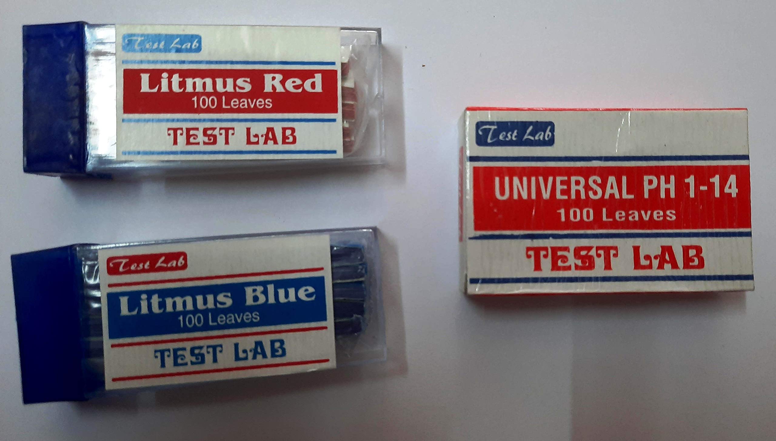 LITMUS BLUE & RED PAPER A& Ph INDICATOR(1-14) PAPER (COMBO)100 each-image-24