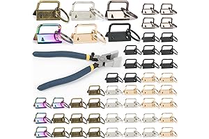 1 Inch Key Fob Hardware 50Pcs 6 Colors with Key fob Repair Kit