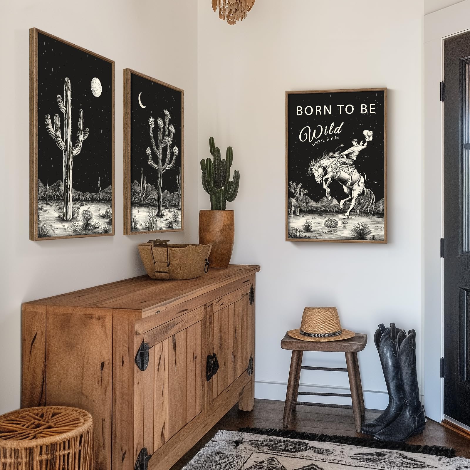 額縁付き】油絵 c.jackson 森林 川 風景 【壁掛け可能】 額縁