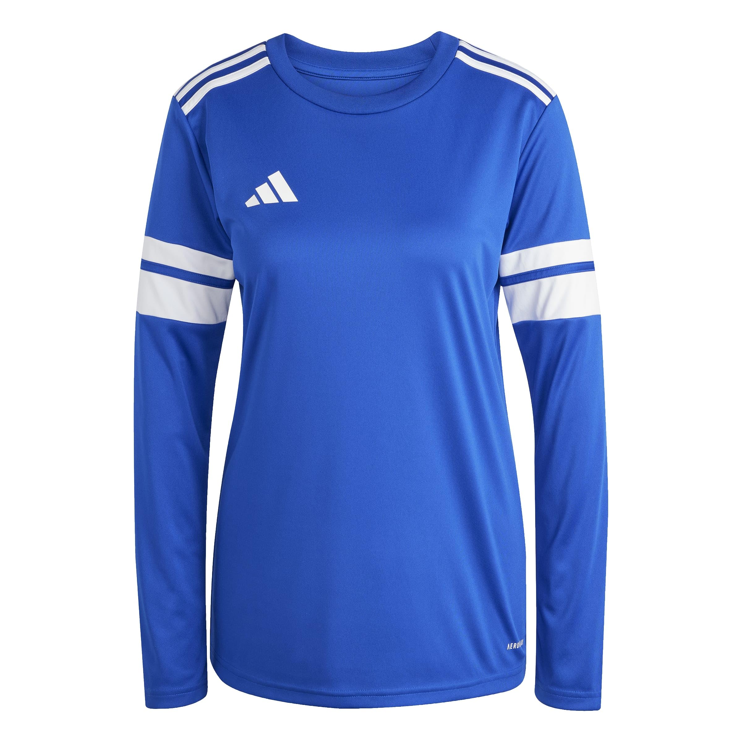 adidas Women's Squadra25 Jersey Long Sleeve Shirt, Team Royal Blue/White, XXL