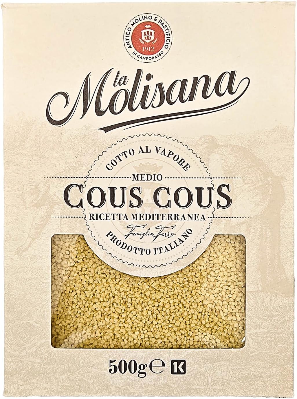 Cous Cous, 17.64 oz ℮ 1.1 lbs ℮ 500 g