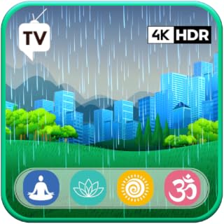 Rainfall Relaxation Zone: Your Sanctuary for Serene Sleep For Tablets & Fire TV - NO ADS