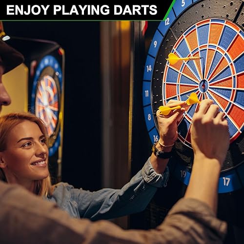 Miniatura 7 de PATIKIL Juego de dardos de punta suave, punta de plástico, 12 piezas de 0.63 oz con punta de plástico, 100 puntas de dardos adicionales, 30 vuelos