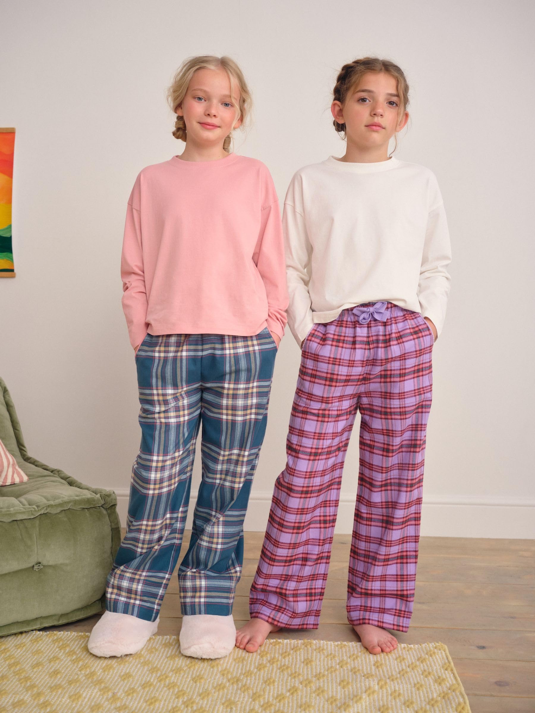NEXT Fille Bas de Pyjama tissé, Lot de 2