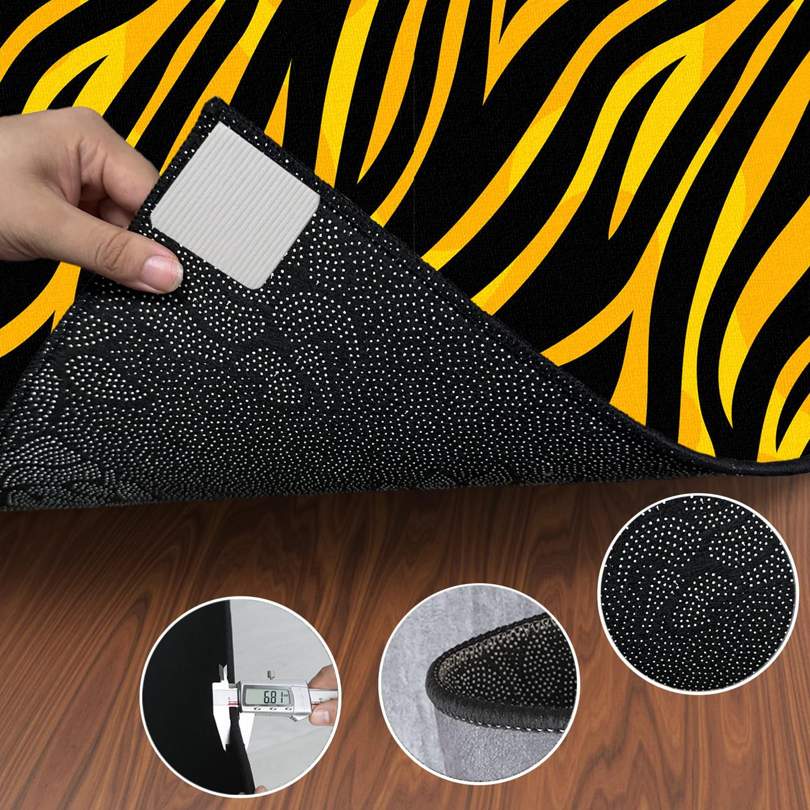 Drum Teppich, rutschfeste Trommel Teppiche, Schallschutzmatte rutschfeste Trommelmatte, 120 x 100 cm Music Carpet Innen und Außen, Akustik Elektrisches Schlagzeug Teppich für Studio, Wohnung