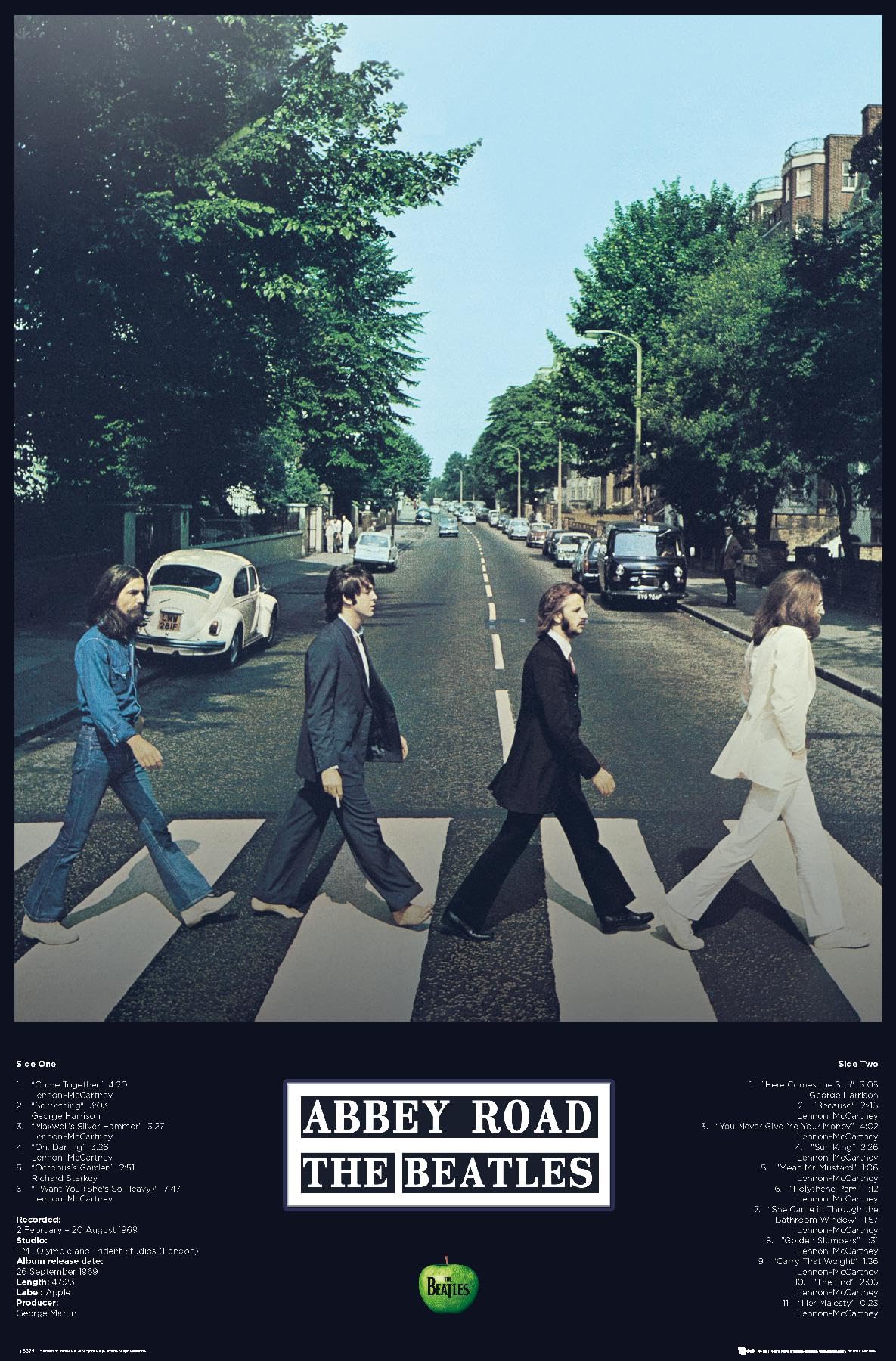 Trends International Póster de pared de The Beatles de 24 x 36 pulgadas, versión premium sin marco