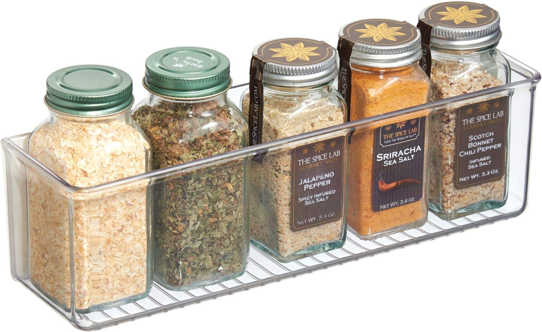 Idesign Affixx Plastic Wall Mount Organizer Rack, Shelf For Kitchen, Bathroom, Office, Bedroom, Craft Room, 3" X 11" X 3.25", Clear, Large
