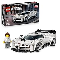LEGO Speed Champions Hyper Sports Car Bugatti Centodieci - Modellino di Auto con Minifigure del Pilota