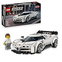 LEGO Speed Champions Hyper Sports Car Bugatti Centodieci – Modellino di Auto con Minifigure del Pilota – Macchina Giocattolo per Bambini da 9 Anni – Regalo di Compleanno – 77240
