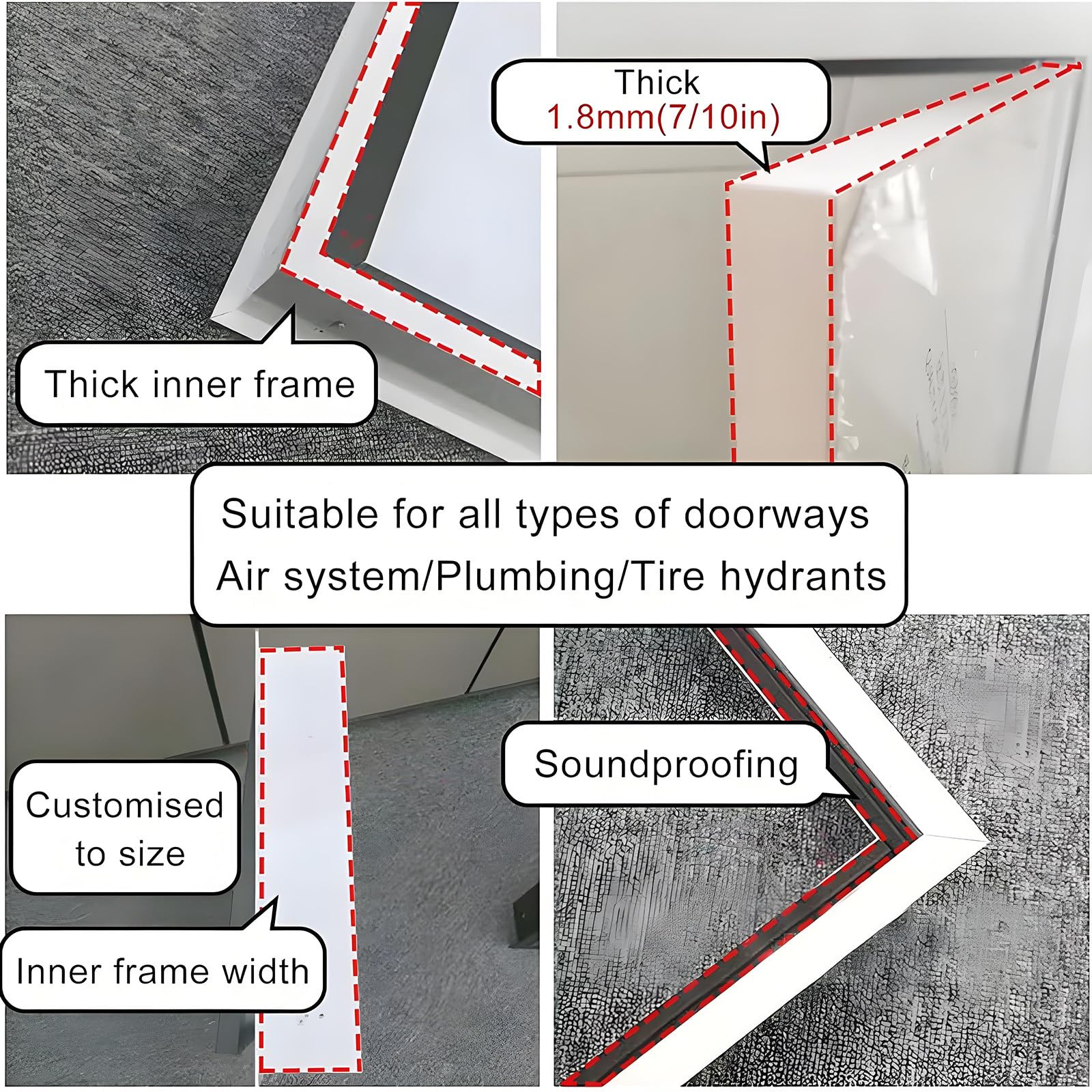 Panel de acceso para plomería, panel de acceso para pladur sellado e insonorizado con cerradura, puerta empotrada para conducto de lavandería/panel de cubierta oculta para hidrante. 32x36in/80x90cm