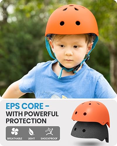 Miniatura 5 de OutdoorMaster Casco de bicicleta para jóvenes y niños, casco ajustable para patineta multideportivo con forro extraíble para bicicleta de