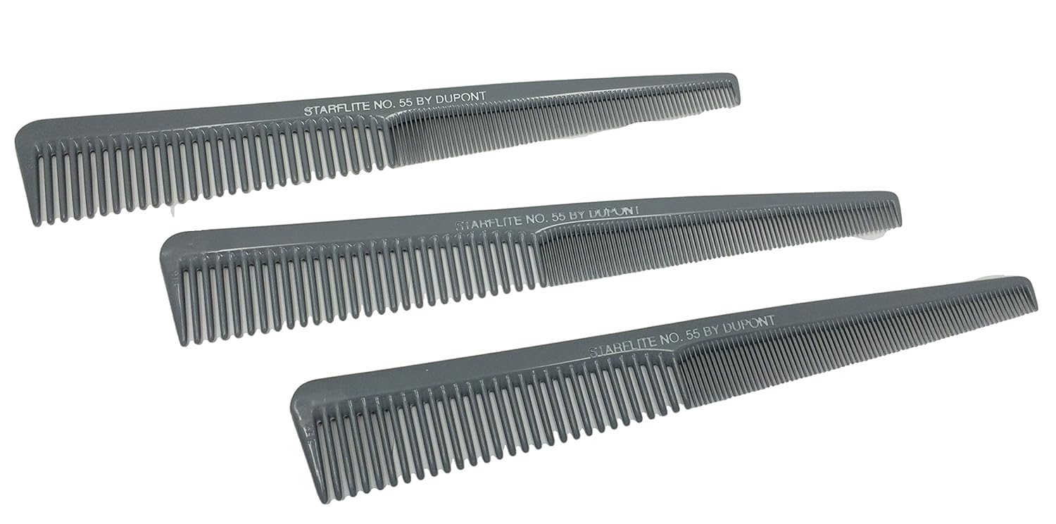 Dupont Starflite Barber Comb #55-3 Pack
