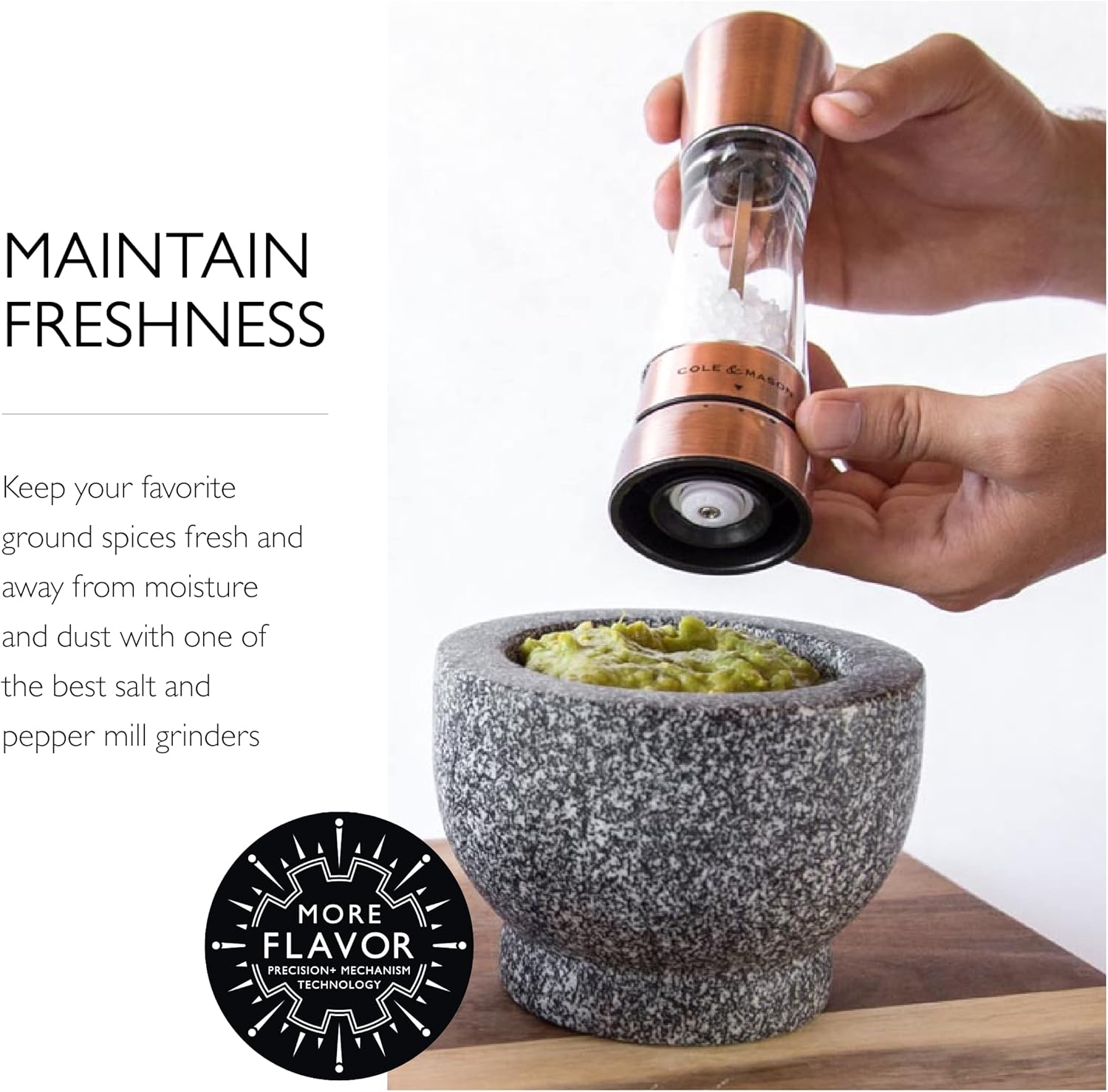 Buy Cole & Mason Derwent Gourmet Precision Copper Salt and Pepper Mill