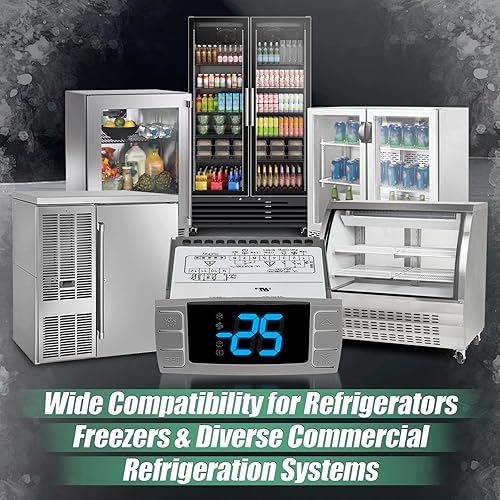 Miniatura 36 de Reemplazo para controladores de temperatura Dixell XR06CX-4N1F1, ideal para refrigeradores/congelador comerciales de 120 V 50-60 Hz, termostato