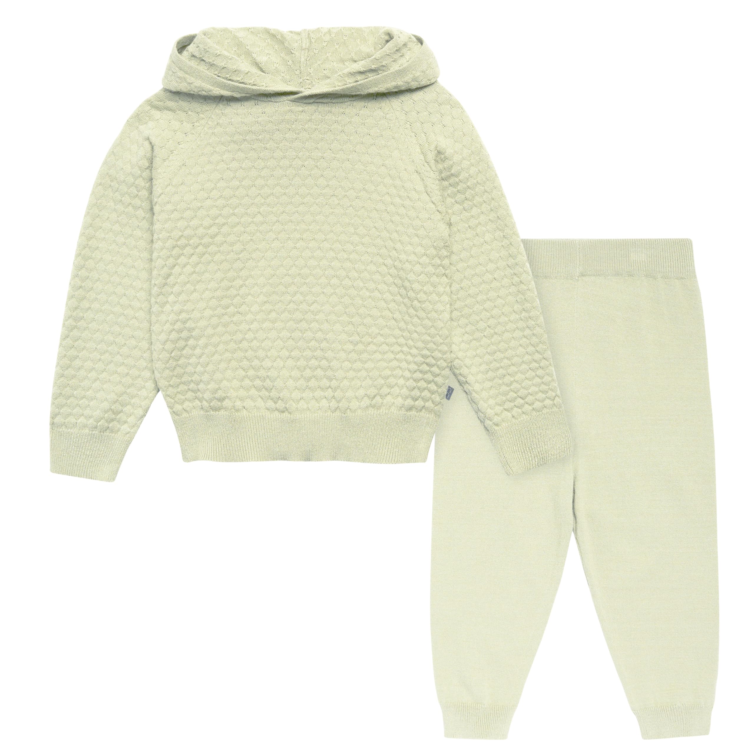 Modern Moments by Gerber Girls Baby and Toddler Honey Comb Sweater Knit Top and Pant Set