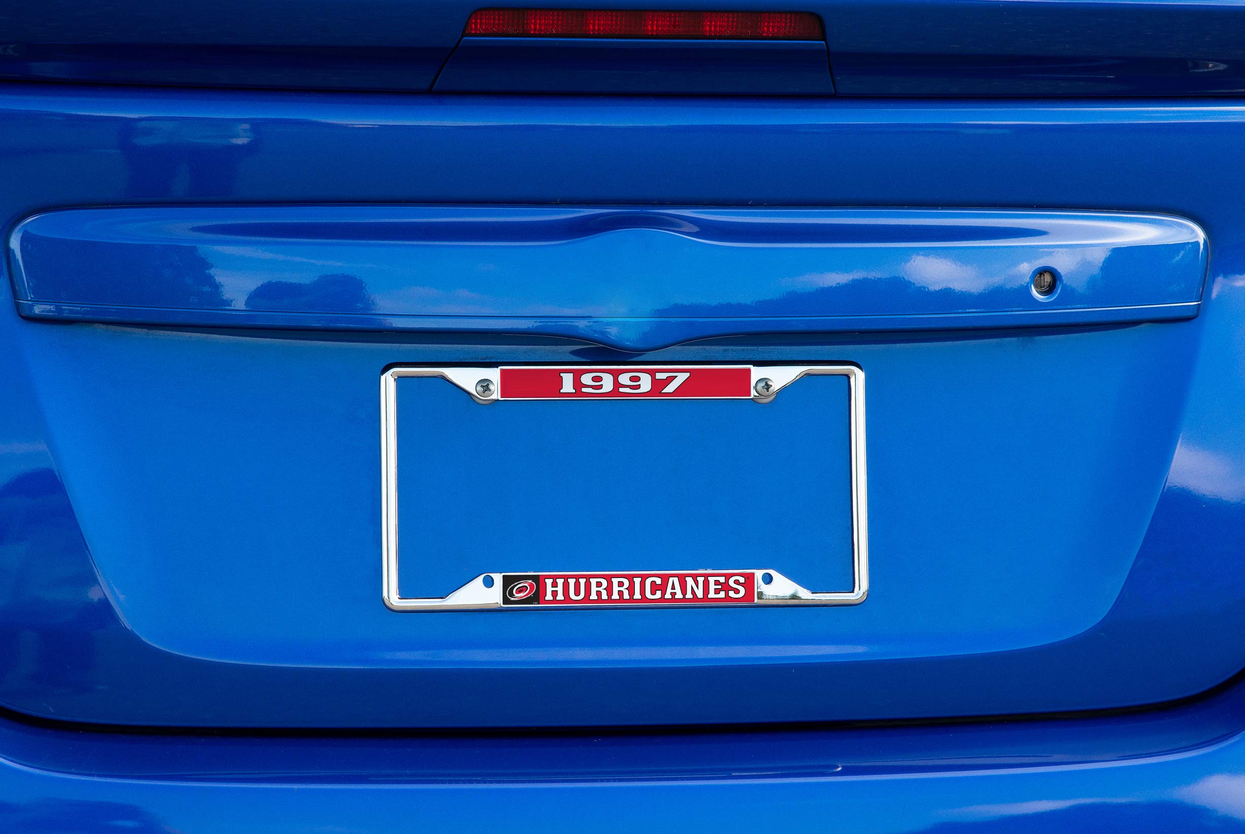 Desert Cactus Carolina Hurricanes License Plate Frame Car Tag Holder for Front or Back of Car NHL Team Officially Licensed Metal National Hockey League (Year)