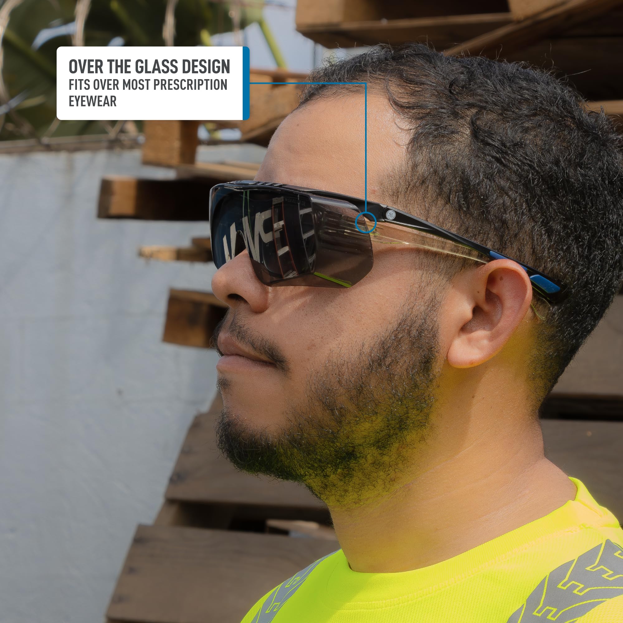 GE Over Glasses Safety Glasses - Prescription Eye Protection -7
