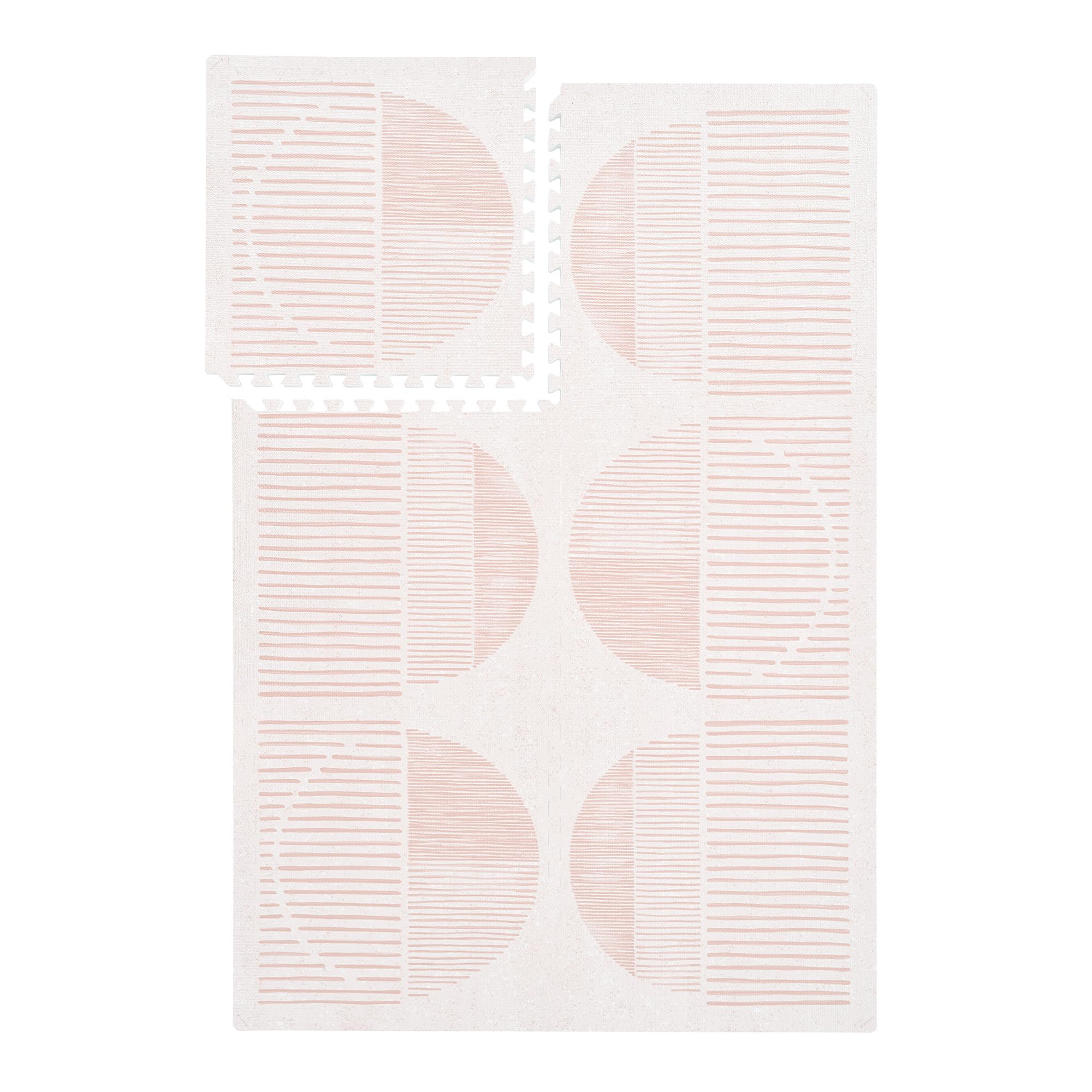 PopsyKosy Premium Baby Floor Play Mat - Extra Thick & Cushioned 1 inch Playroom Foam Mat, Non-Toxic Odorless - 6 Tiles - Spacious 6x4 ft. - Stylish &