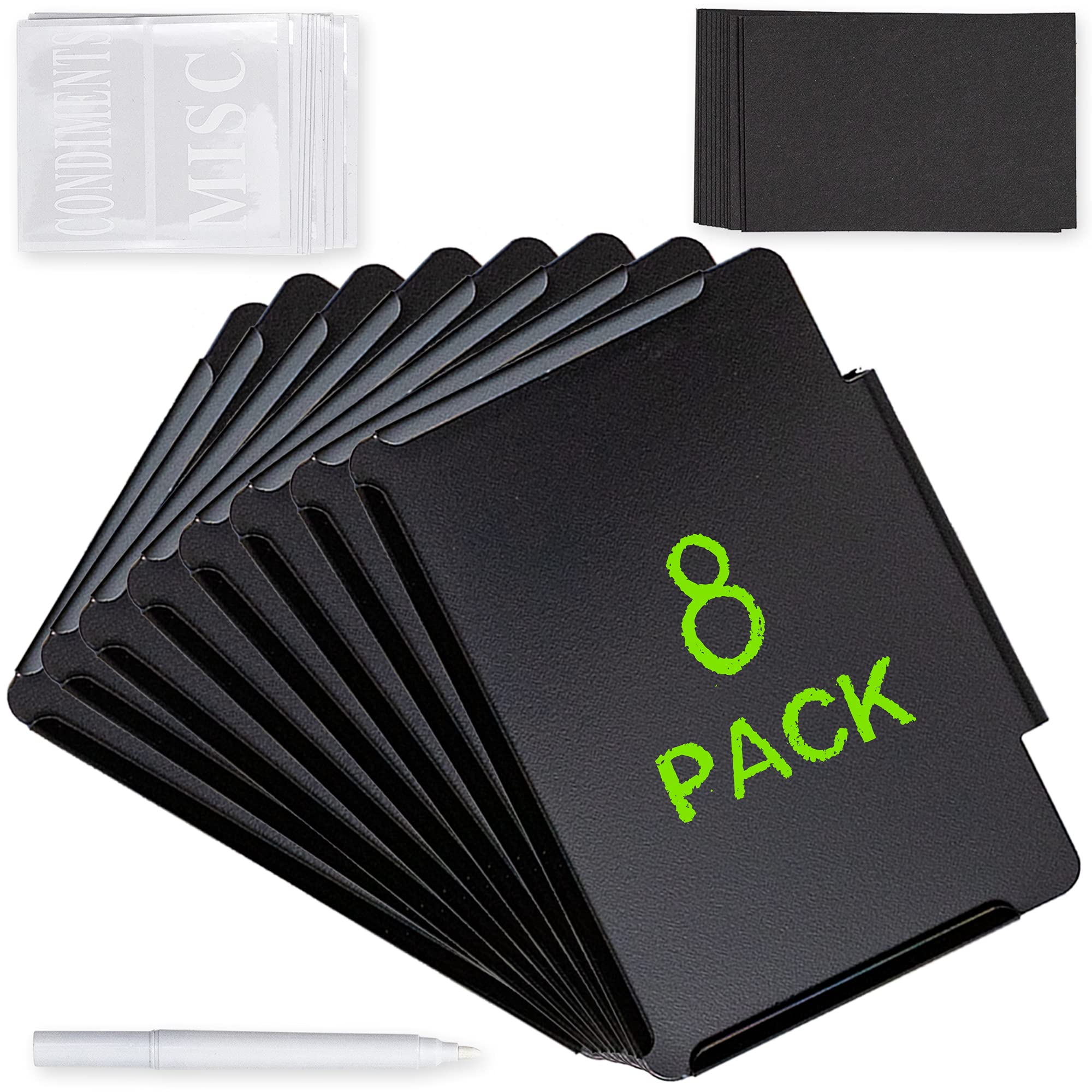 Buy 8 Pack Metal Bin Labels Clip On Basket Labels Clip On Labels for