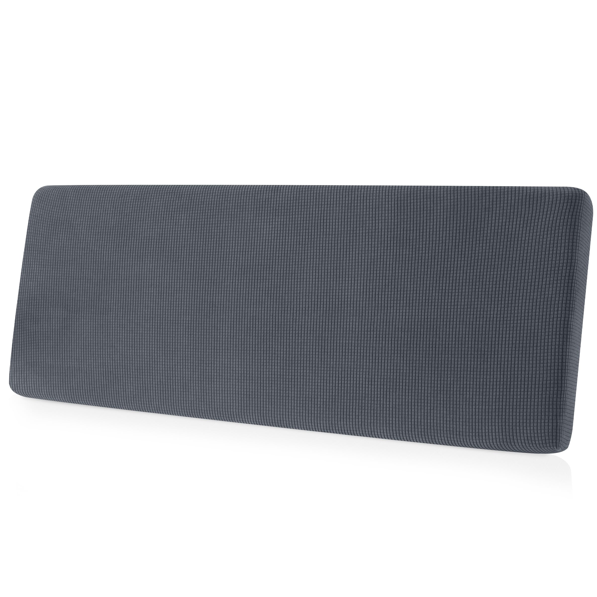 CHUN YI Stretch Couch Cushion Cover Suitable for 3 Settee, Individual Replacement Sofa Seat Slipcover with Elastic Spandex Jacquard Fabric(Large,Grey)