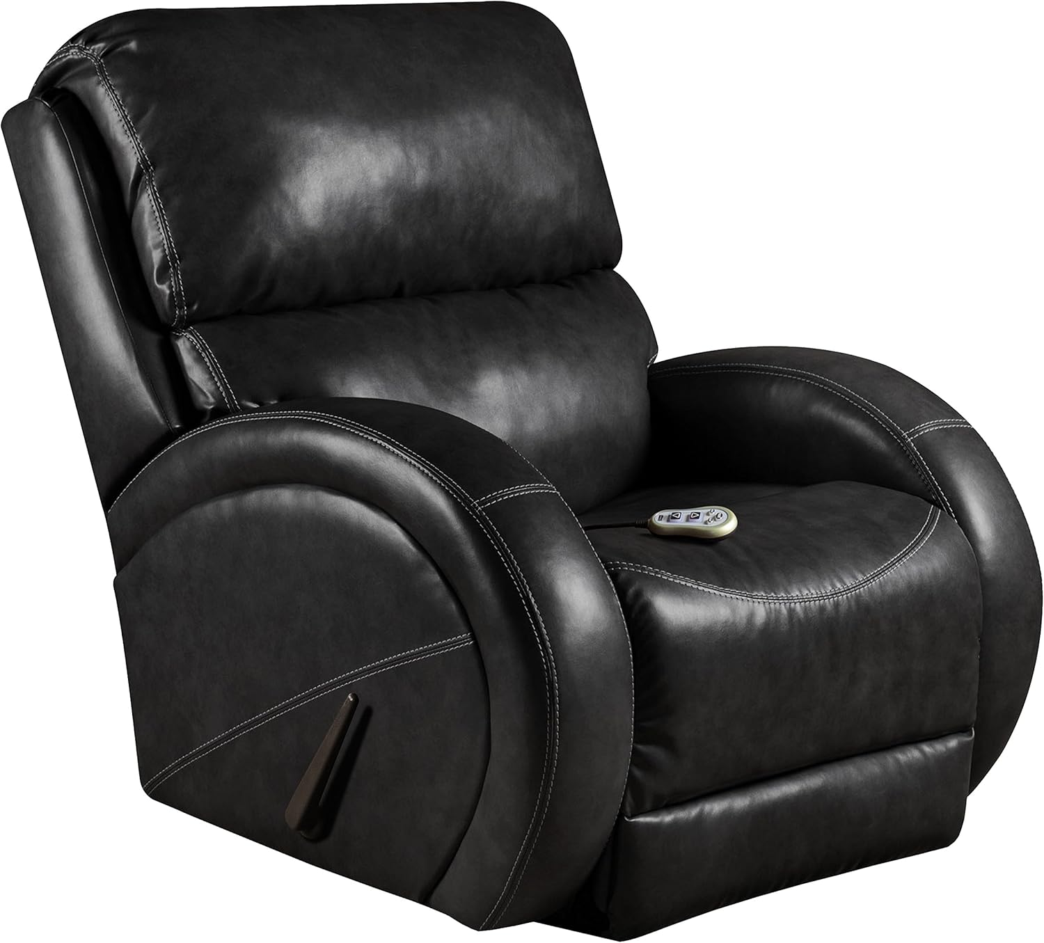 Flash Furniture Massaging Bentley Black Leather Recliner