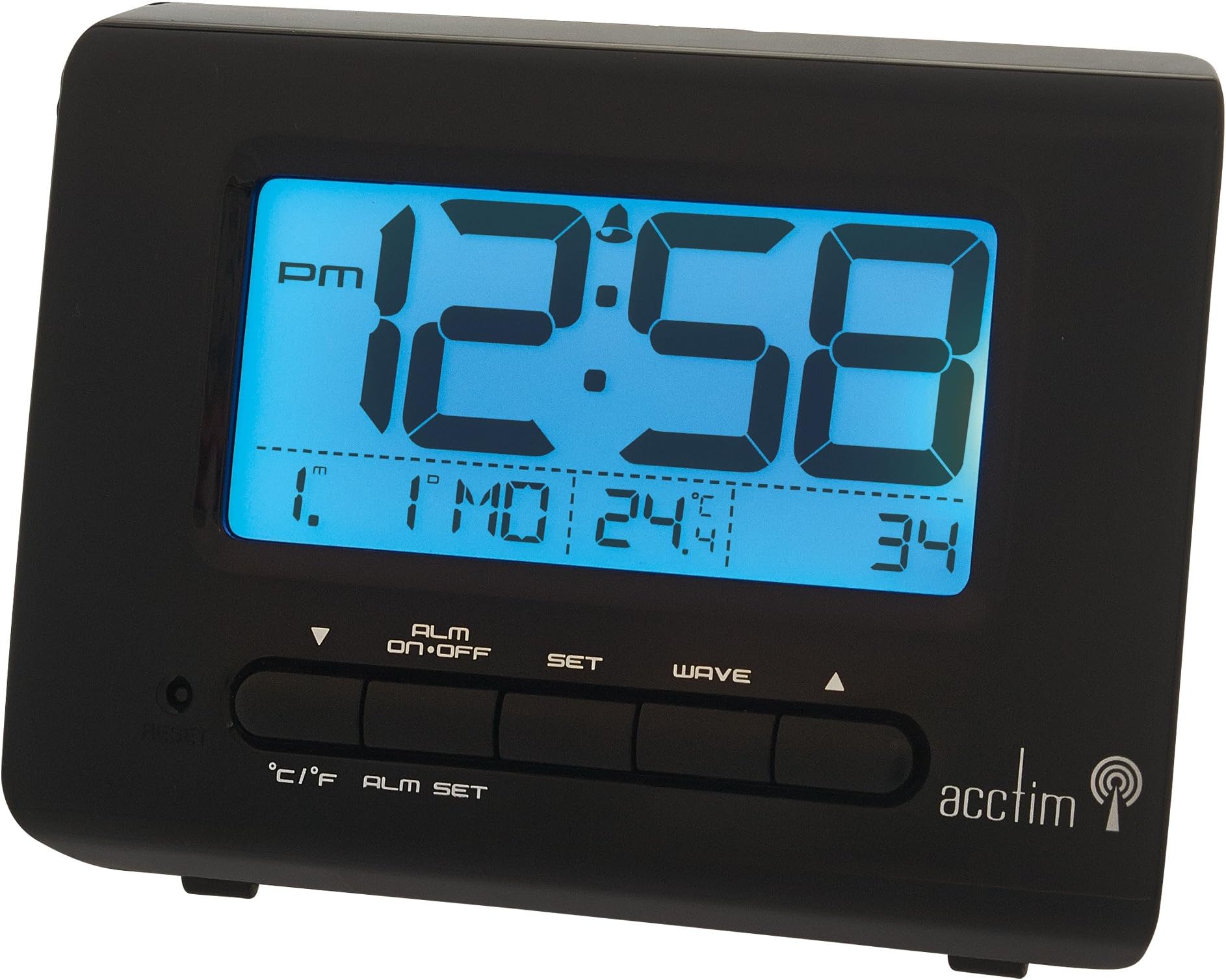 Acctim 71882 Murren Radio Controlled Alarm Clock in White Amazon.co